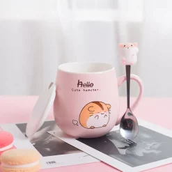 Kawaii Therapy Bottles<Kawaii Hamster Ceramic Cup (450ml) – Limited Edition