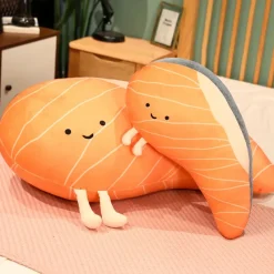 Kawaii Therapy Pillows<Kawaii Happy Salmon Sashimi Plush (70cm) – Limited Edition
