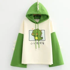 Kawaii Therapy Clothing<Kawaii Harajuku Baby Dinosaur Hoodie – Limited Edition