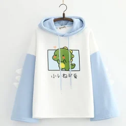 Kawaii Therapy Clothing<Kawaii Harajuku Baby Dinosaur Hoodie – Limited Edition
