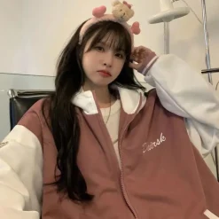 Kawaii Therapy Clothing<Kawaii Harajuku Bear Jacket Sweater – Limited Edition