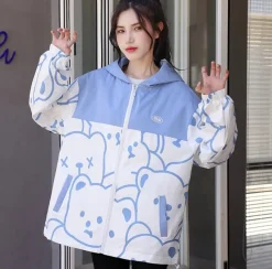 Kawaii Therapy Clothing<Kawaii Harajuku Bear Pastel Jacket – Special Edition