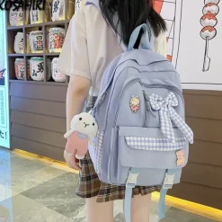 Kawaii Therapy School Backpacks | Preppy Backpacks<Kawaii Harajuku Bow Tie Preppy Style Backpack – Limited Edition