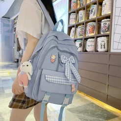 Kawaii Therapy School Backpacks | Preppy Backpacks<Kawaii Harajuku Bow Tie Preppy Style Backpack – Limited Edition