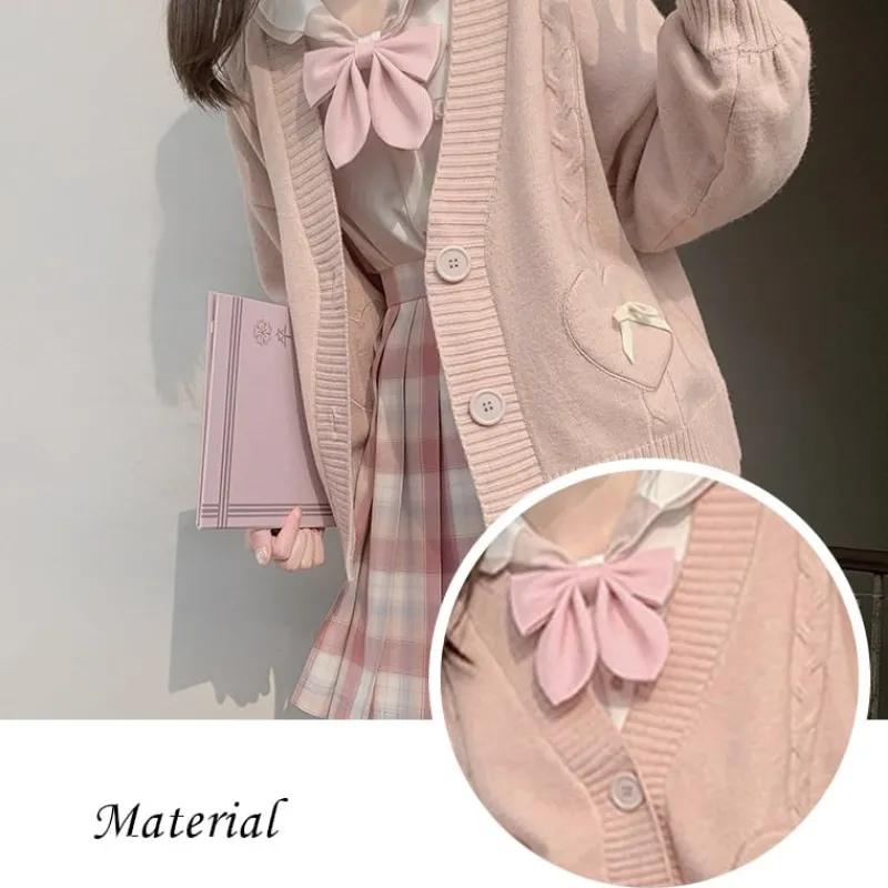 Kawaii Therapy Clothing<Kawaii Harajuku Hearts Cardigan Sweater – Limited Edition