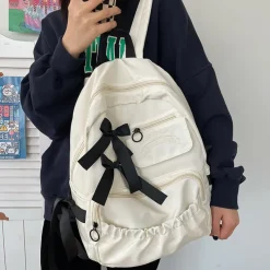Kawaii Therapy School Backpacks | Preppy Backpacks<Kawaii Harajuku Lace Fashion Canvas Backpack – Limited Edition
