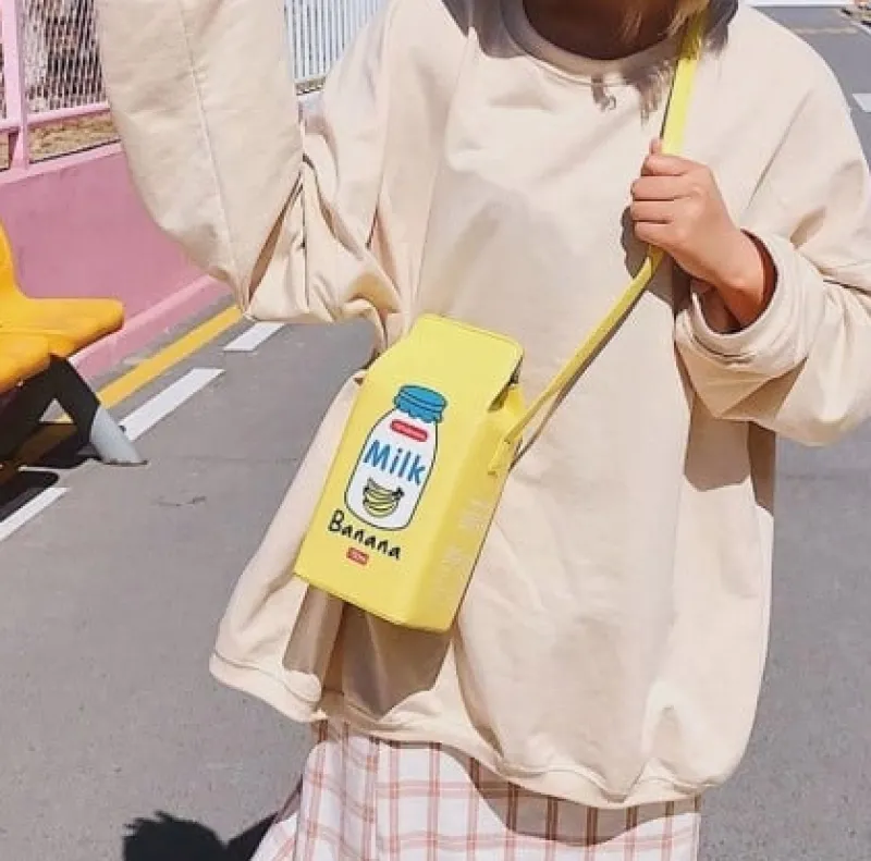 Kawaii Therapy Tote Bags | Japanese Style Backpacks<Kawaii Harajuku Milk Bag – Limited Edition