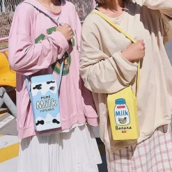 Kawaii Therapy Tote Bags | Japanese Style Backpacks<Kawaii Harajuku Milk Bag – Limited Edition