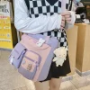 Kawaii Therapy Tote Bags | Japanese Style Backpacks<Kawaii Harajuku Multipocket Canvas Sling Bag