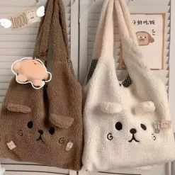 Kawaii Therapy Tote Bags<Kawaii Harajuku Winter Style Bear Tote Bag – Limited Edition