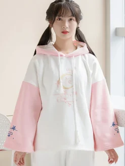 Kawaii Therapy Clothing<Kawaii Japanese Autumn Style Sakura Hoodie – Special Edition