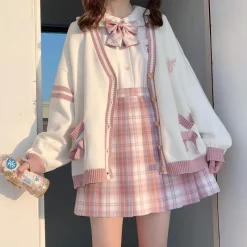 Kawaii Therapy Clothing<Kawaii Japanese Harajuku Style Knitted Cardigan – Limited Edition