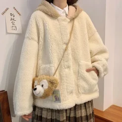 Kawaii Therapy Clothing<Kawaii Japanese Style Bear Winter Hoodie – Special Edition