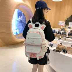 Kawaii Therapy School Backpacks | Preppy Backpacks<Kawaii Japanese Style Bunny Ears Pastel Backpack
