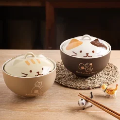 Kawaii Therapy Bottles<Kawaii Japanese Style Cat Ceramic Ramen Bowl – Special Edition