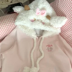 Kawaii Therapy Clothing<Kawaii Japanese Style Cat Zipper Hoodie – Special Edition