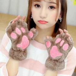 Kawaii Therapy Clothing<Kawaii Japanese Style Cat Paw Winter Gloves
