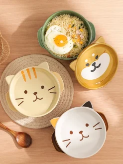 Kawaii Therapy Bottles<Kawaii Japanese Style Ceramic Cat Bowl – Special Edition