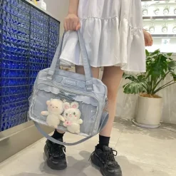 Kawaii Therapy Japanese Style Backpacks | Ita Bags<Kawaii Japanese Style Ita Transparent Crossbody Shoulder Bag