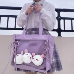 Kawaii Therapy Shoulder Bags | Ita Bags<Kawaii Japanese Style Ita Ribbon Shoulder Bag – Limited Edition