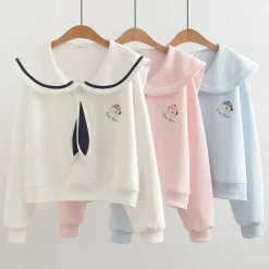 Kawaii Therapy Clothing<Kawaii Japanese Style Preppy Collar Sweater – Limited Edition