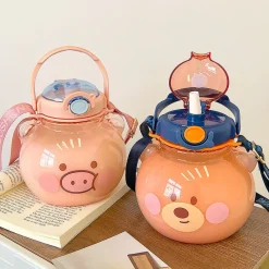 Kawaii Therapy Bottles<Kawaii Jumbo Bear Piglet Bottle (1000ml) – Limited Edition