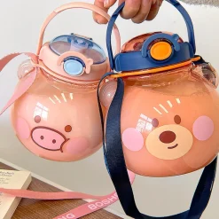 Kawaii Therapy Bottles<Kawaii Jumbo Bear Piglet Bottle (1000ml) – Limited Edition