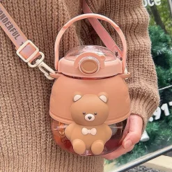 Kawaii Therapy Bottles<Kawaii Jumbo Bear Straw Water Bottle – Limited Edition