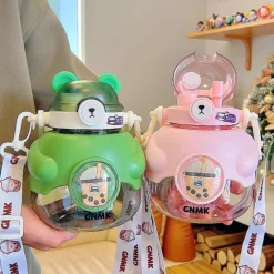 Kawaii Therapy Bottles<Kawaii Jumbo Boba Tea Bear Bottle (1100ml) – Limited Edition