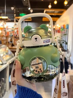Kawaii Therapy Bottles<Kawaii Jumbo Boba Tea Bear Bottle (1100ml) – Limited Edition