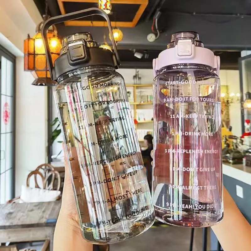 Kawaii Therapy Bottles<Kawaii Jumbo Pastel Clear Water Bottle (2000ml)