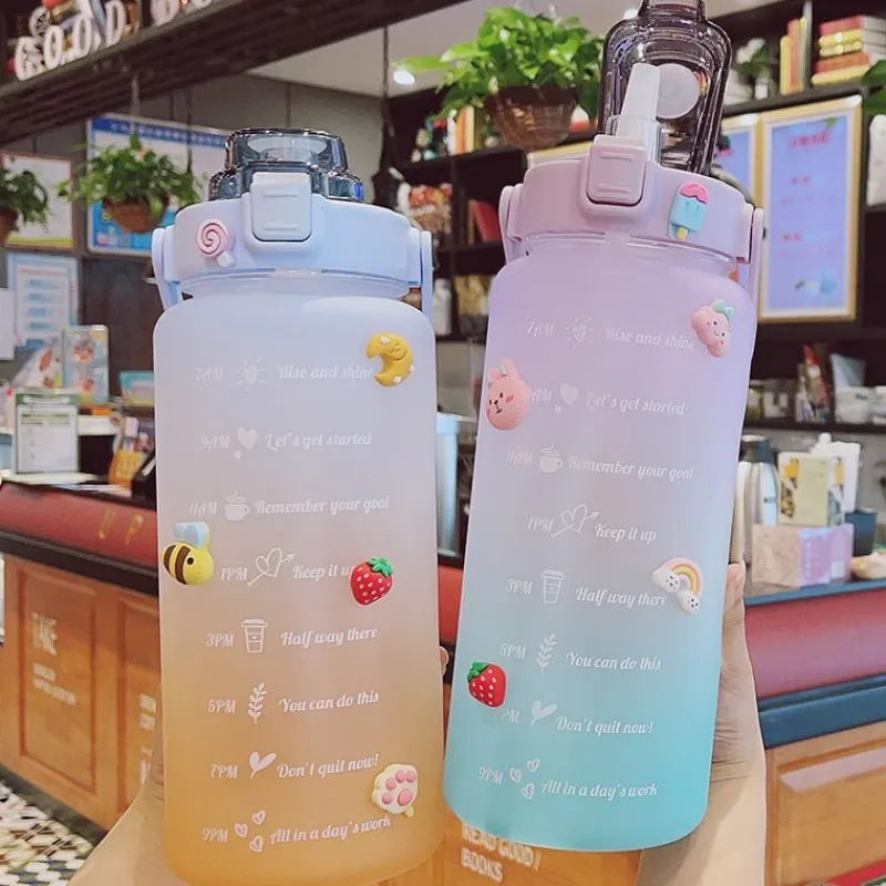 Kawaii Therapy Bottles<Kawaii Jumbo Pastel Style Water Bottle