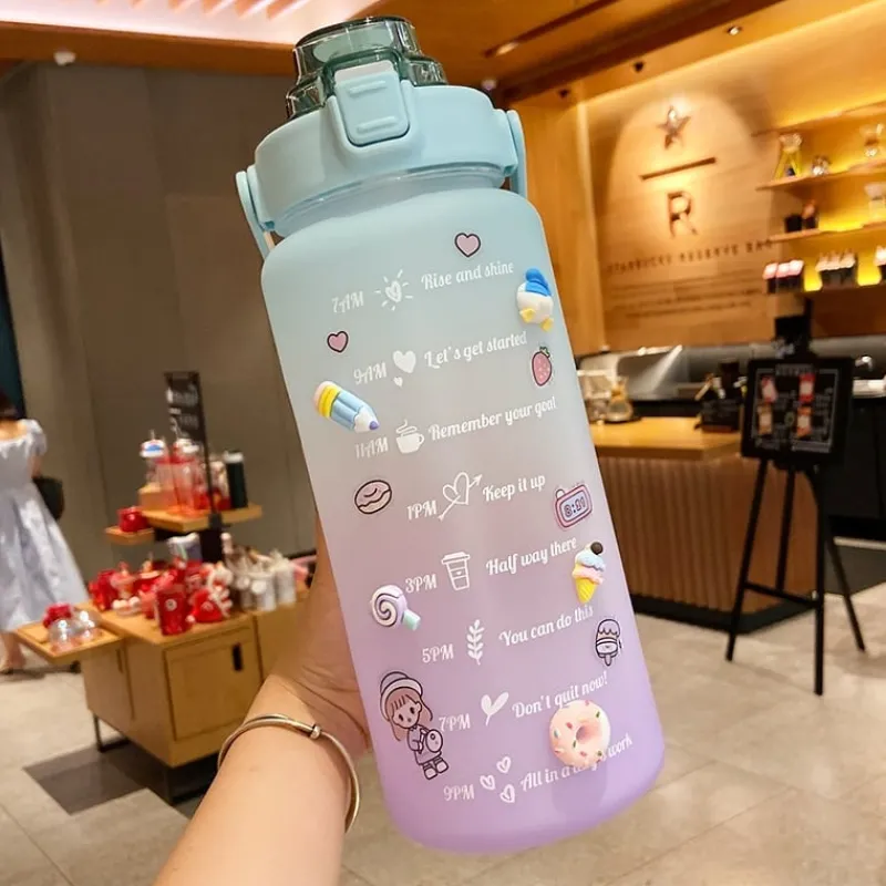 Kawaii Therapy Bottles<Kawaii Jumbo Pastel Style Water Bottle