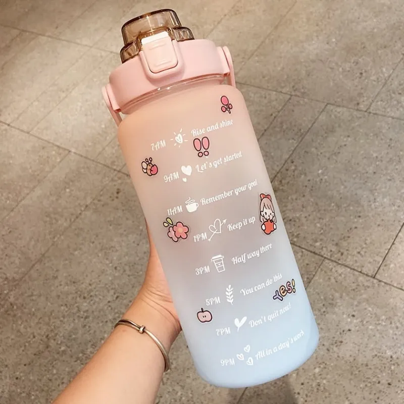 Kawaii Therapy Bottles<Kawaii Jumbo Pastel Style Water Bottle