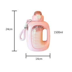 Kawaii Therapy Bottles<Kawaii Jumbo Sport Pastel Water Bottle (1500ml)
