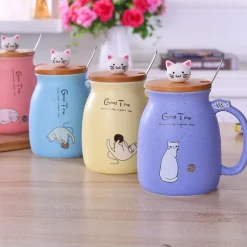 Kawaii Therapy Bottles<Kawaii Kitty Cat Ceramic Mug – Limited Edition