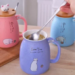 Kawaii Therapy Bottles<Kawaii Kitty Cat Ceramic Mug – Limited Edition