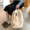 Kawaii Therapy Preppy Backpacks | Korea Style Backpacks<Kawaii Korea Aesthetic Minimalist Canvas Backpack
