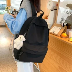 Kawaii Therapy Preppy Backpacks | Korea Style Backpacks<Kawaii Korea Aesthetic Minimalist Canvas Backpack