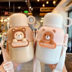 Kawaii Therapy Bottles<Kawaii Korea Style Bear Thermal Flask (580ml)