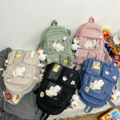 Kawaii Therapy School Backpacks | Preppy Backpacks<Kawaii Korea Style Canvas Backpack – Limited Edition