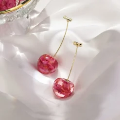 Kawaii Therapy Earrings<Kawaii Korea Style Cherry Earrings – Limited Edition