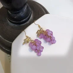 Kawaii Therapy Earrings<Kawaii Korea Style Grape Earrings – Limited Edition
