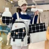 Kawaii Therapy Japanese Style Backpacks | College Backpacks<Kawaii Korea Style Harajuku Plaid Grid Backpack Set