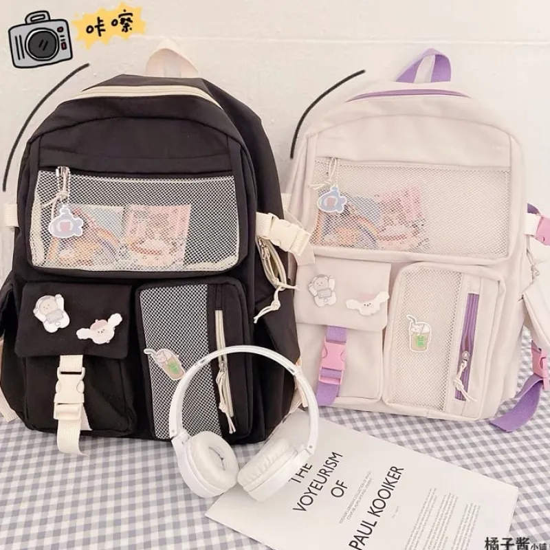 Kawaii Therapy School Backpacks | Preppy Backpacks<Kawaii Korea Style Large Capacity Multipocket Backpack