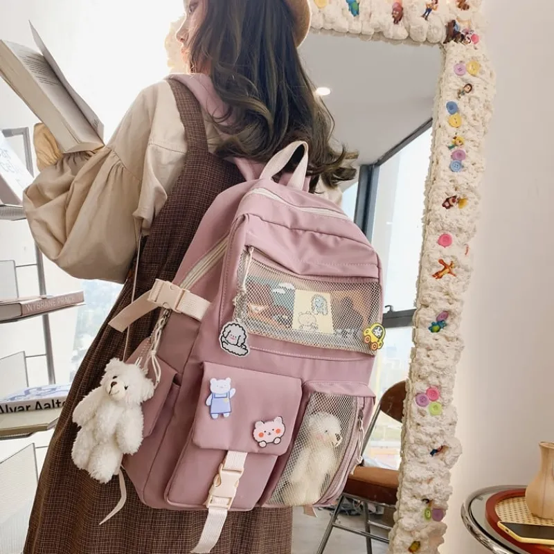 Kawaii Therapy School Backpacks | Preppy Backpacks<Kawaii Korea Style Large Capacity Multipocket Backpack