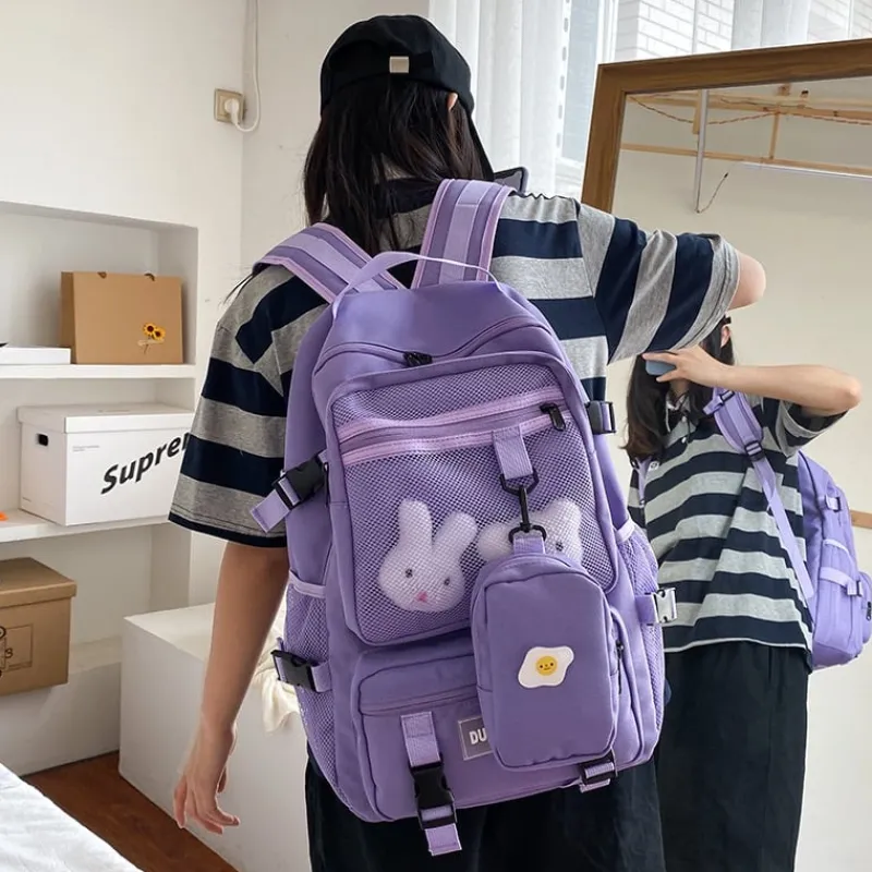 Kawaii Therapy School Backpacks | Preppy Backpacks<Kawaii Korea Style Multi-Pocket Shoulder Backpack