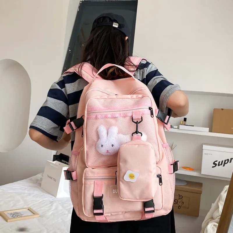 Kawaii Therapy School Backpacks | Preppy Backpacks<Kawaii Korea Style Multi-Pocket Shoulder Backpack