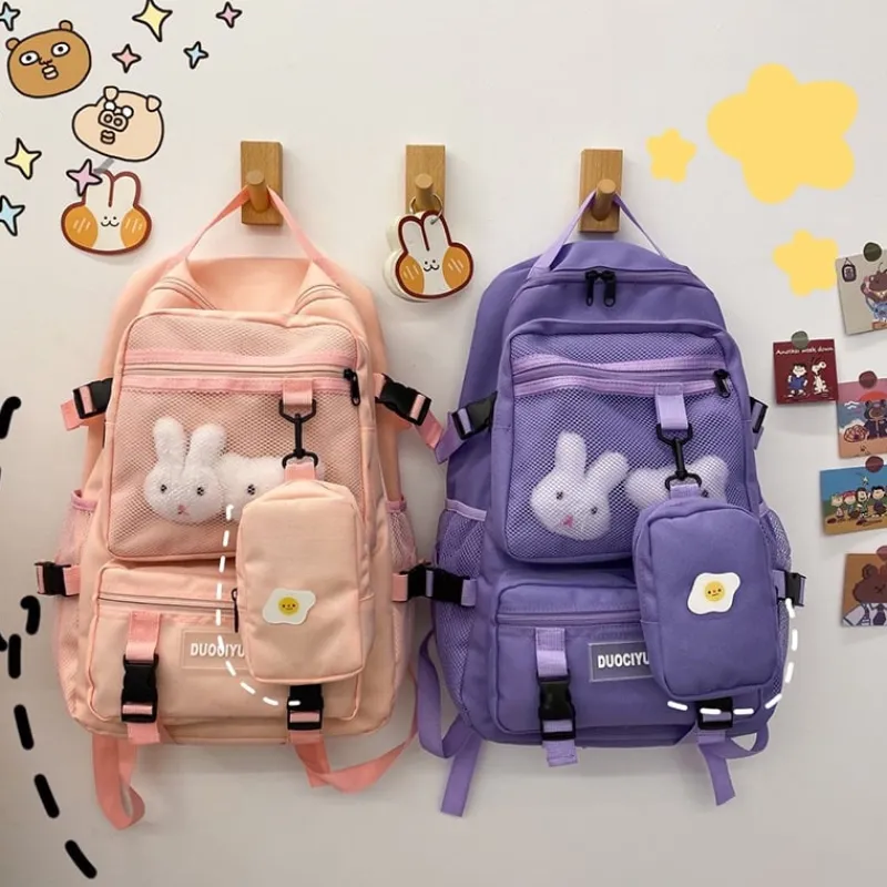Kawaii Therapy School Backpacks | Preppy Backpacks<Kawaii Korea Style Multi-Pocket Shoulder Backpack