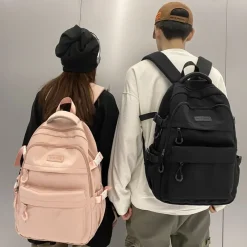 Kawaii Therapy School Backpacks | Preppy Backpacks<Kawaii Korea Style Pastel Solid Canvas Backpack